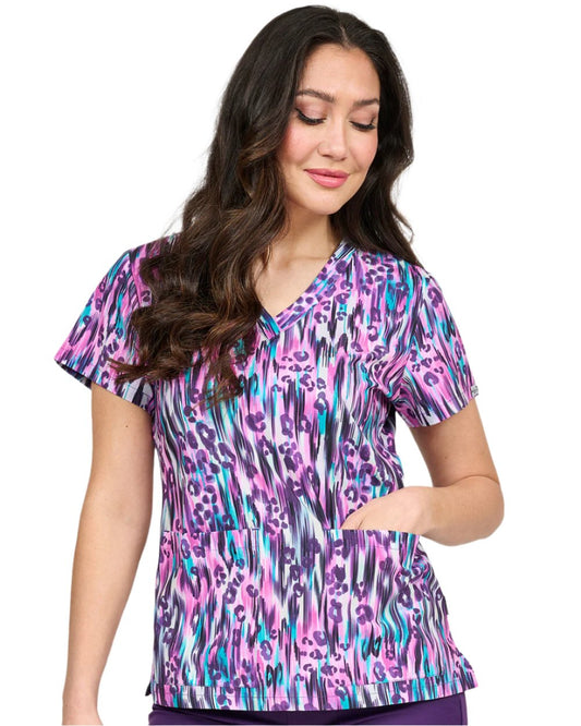 Ava Therese First Impressions Audrey Printed Scrub Top