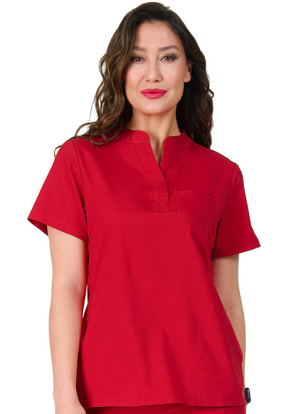 Blusa médica con escote tipo metido Chelsea de Zoe Alexandra