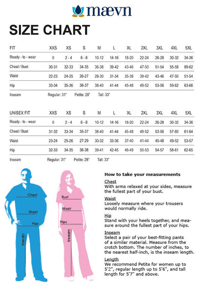 Haut d'uniforme médical à col en V et 4 poches pour hommes Maevn Momentum