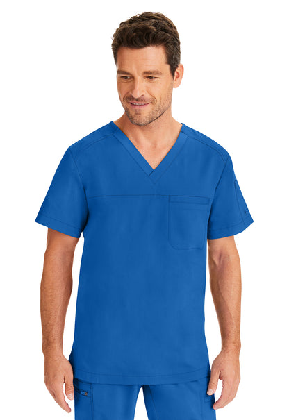 Blusa médica Justin de Healing Hands Purple Label para hombre