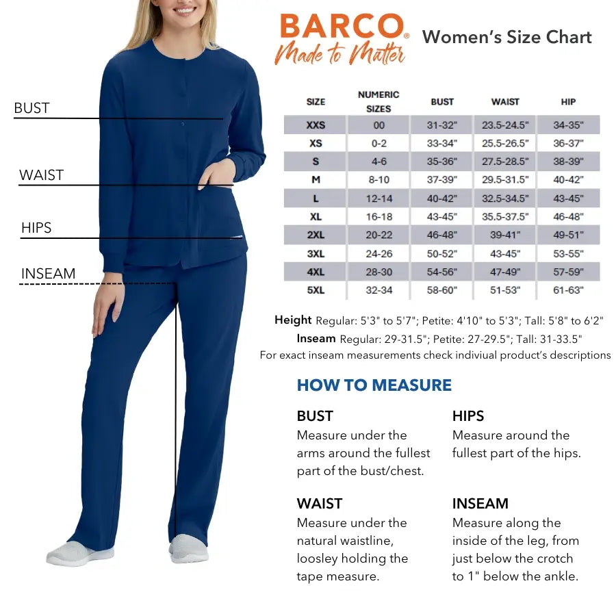 Barco One Tall Knit Pro 5-Pocket Drawcord Waist Jogger Scrub Pants