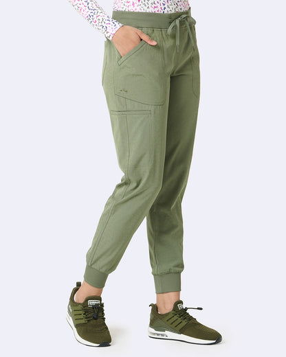 Ava Therese Jacquard Sheba Jogger Scrub Pants