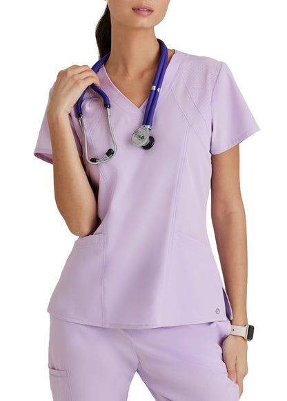 Blusa médica de princesa con escote en V Barco One en liquidación