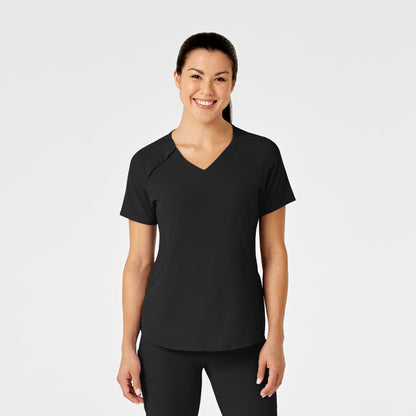 Wink Renew Zip Accent Scrub Top