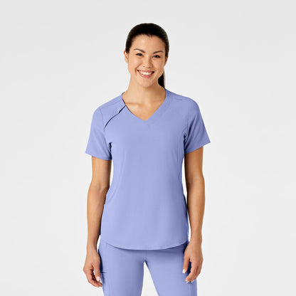 Wink Renew Zip Accent Scrub Top