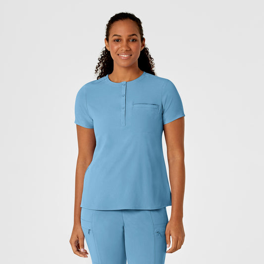 Wink Renew Mandarin Collar Tuck In Scrub Top