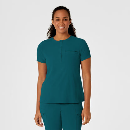 Wink Renew Mandarin Collar Tuck In Scrub Top