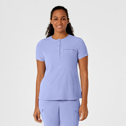 Wink Renew Mandarin Collar Tuck In Scrub Top