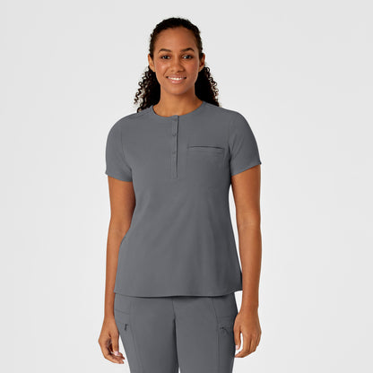 Wink Renew Mandarin Collar Tuck In Scrub Top