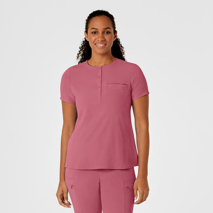 Wink Renew Mandarin Collar Tuck In Scrub Top