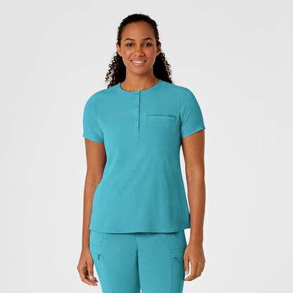 Wink Renew Mandarin Collar Tuck In Scrub Top