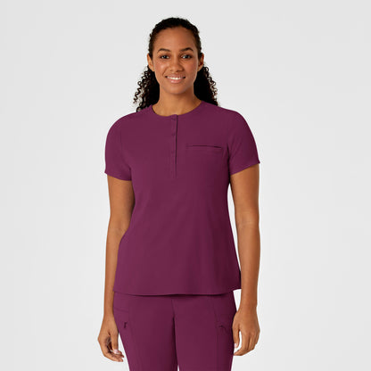 Wink Renew Mandarin Collar Tuck In Scrub Top