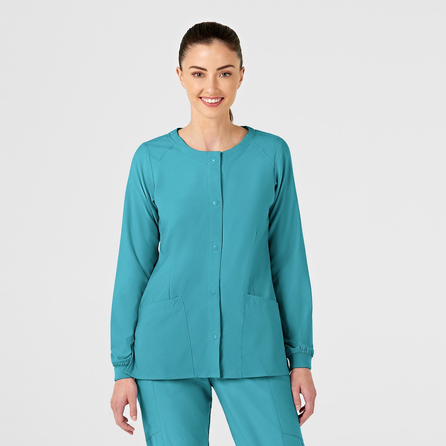 Wink W123 Crew Neck Warm-Up Scrub Jacket