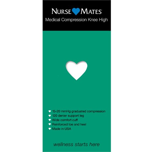 Nurse Mates - Bas de genou à compression médicale