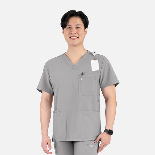 Maevn Momentum Mens 4-Pocket V-Neck Scrub Top