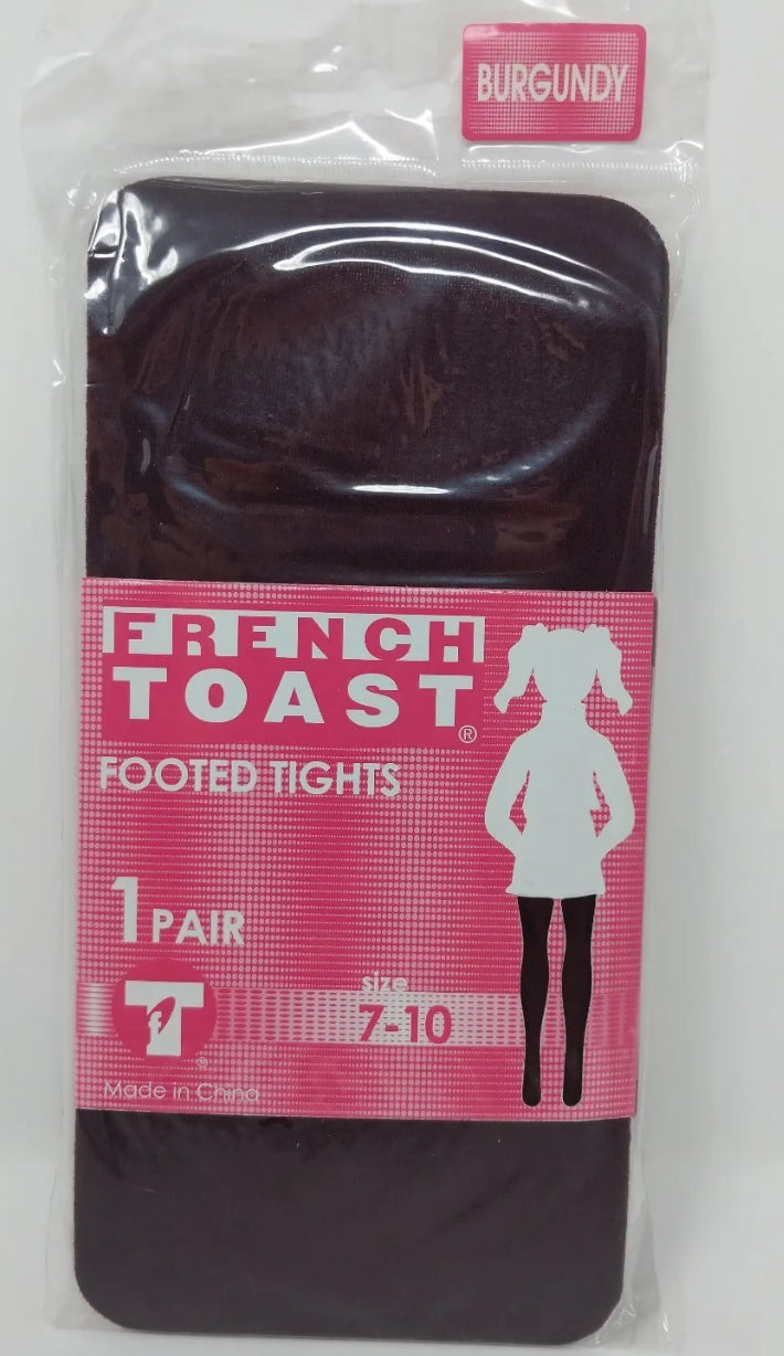 French Toast Footed Tights - 1 or 3 Pairs
