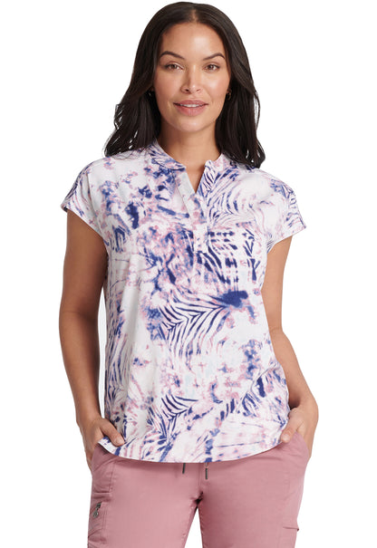 Haut d'uniforme imprimé Wild Tiedye Journey de Healing Hands Purple Label