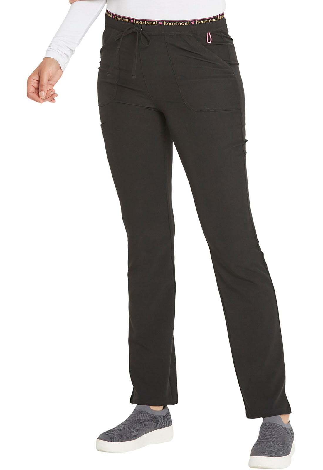 Heartsoul Tall - Pantalon taille mi-haute à jambe fuselée et cordon de serrage