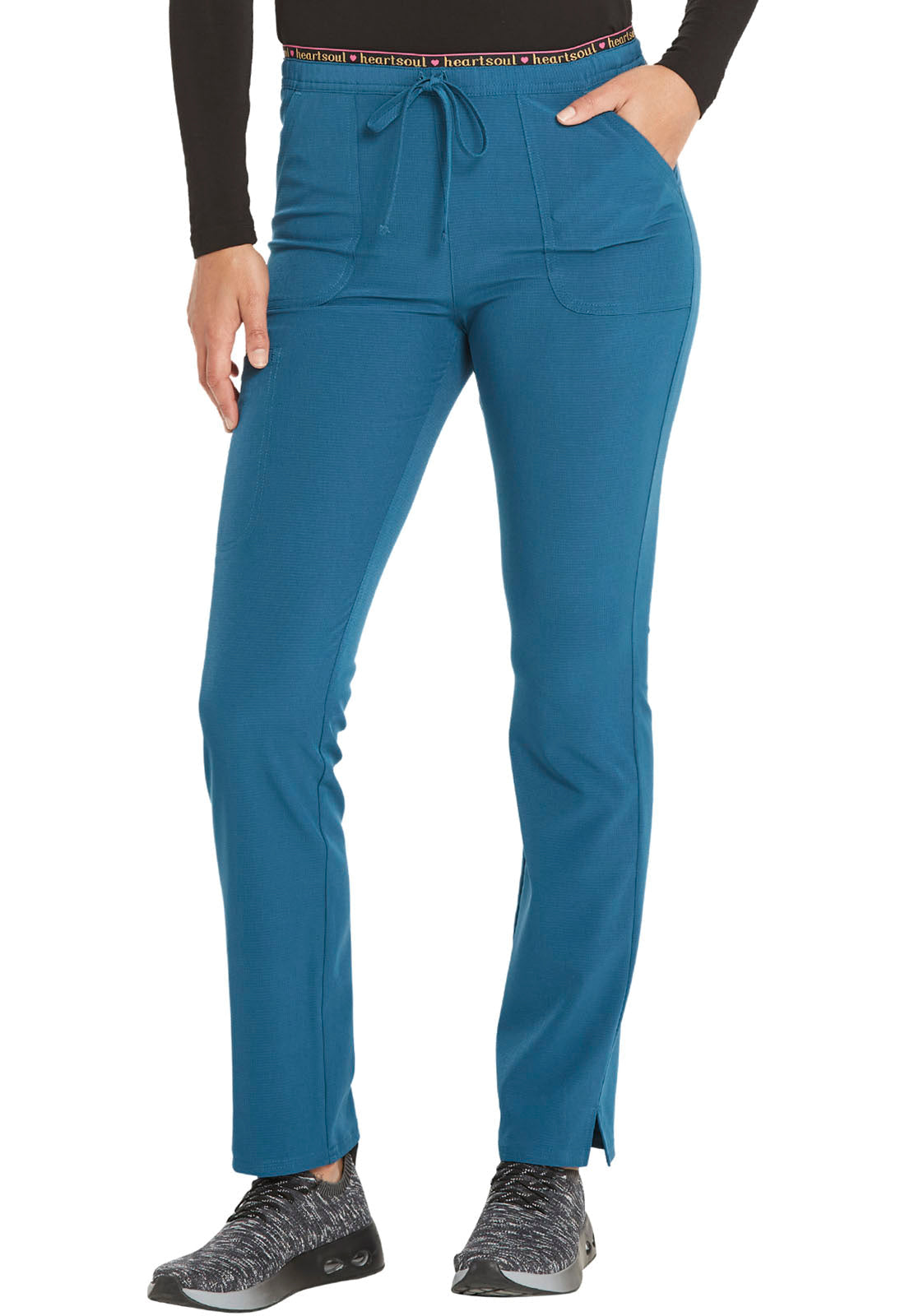 Heartsoul Tall - Pantalon taille mi-haute à jambe fuselée et cordon de serrage