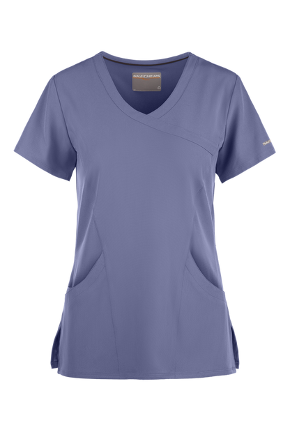 Blusa médica cruzada con efecto en relieve Skechers Reliance