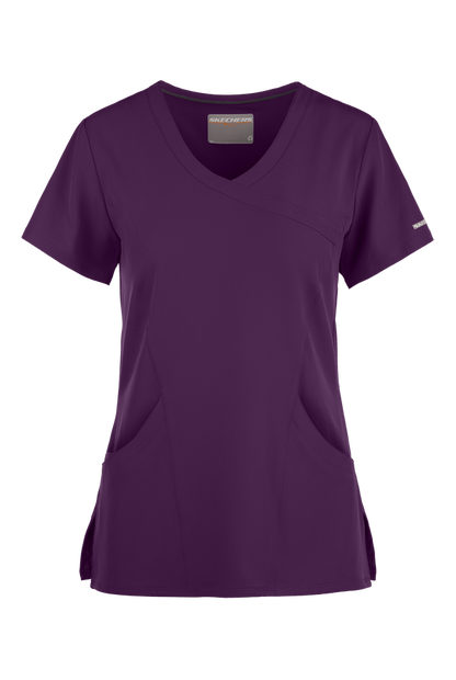 Blusa médica cruzada con efecto en relieve Skechers Reliance