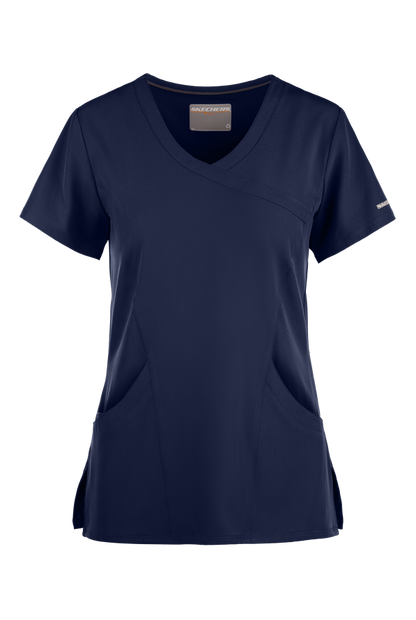 Blusa médica cruzada con efecto en relieve Skechers Reliance