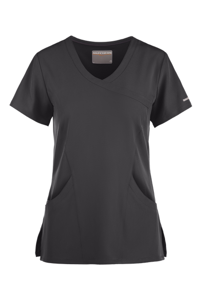 Blusa médica cruzada con efecto en relieve Skechers Reliance