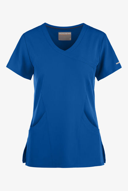 Blusa médica cruzada con efecto en relieve Skechers Reliance