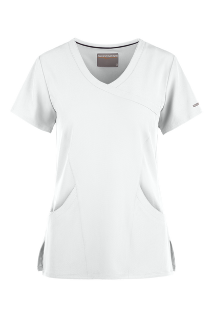 Blusa médica cruzada con efecto en relieve Skechers Reliance