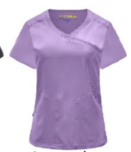 Pepino Uniforms Wrap Neck Side Pocket Top