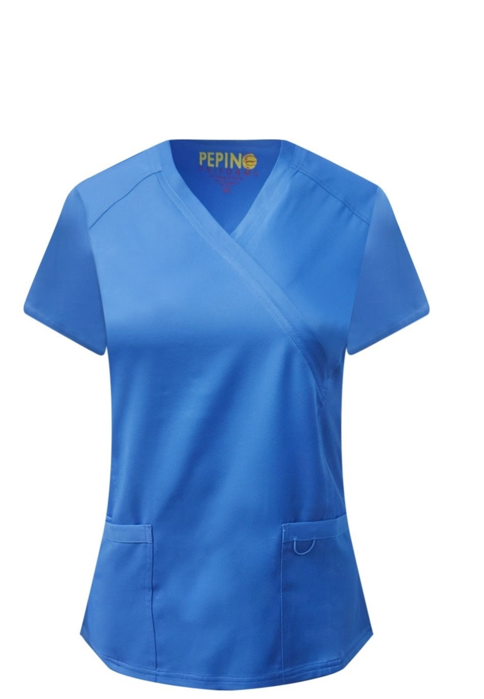 Pepino Uniforms Mock Wrap Scrub Top