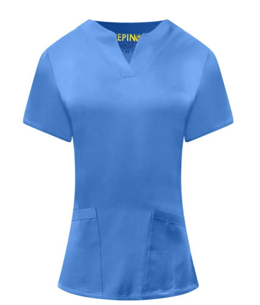 Blusa médica con cuello en V de Pepino Uniforms