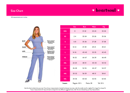 Pantalones médicos de tiro medio con pernera cónica y cordón ajustable de Heartsoul