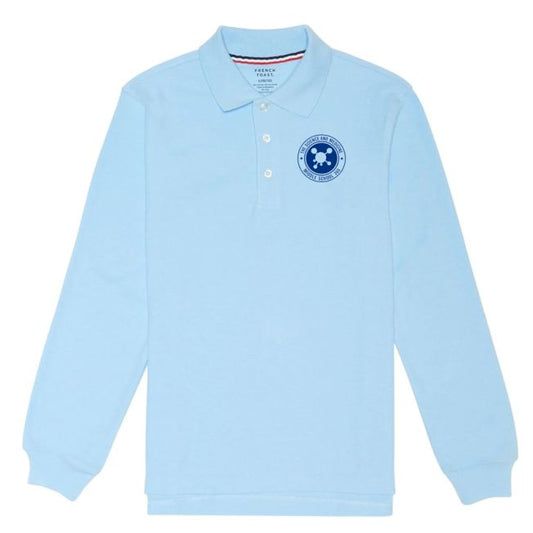 The Science and Medicine Middle School French Toast Boys Long Sleeve Pique Polo