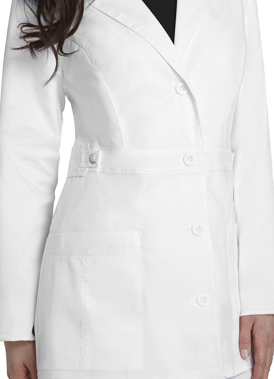 Adar Pop Stretch Womens 36" Tab-Waist Lab Coat