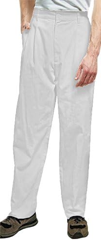 Liquidación Adar Universal Pantalones para hombre con cinturilla cónica de sarga plisada