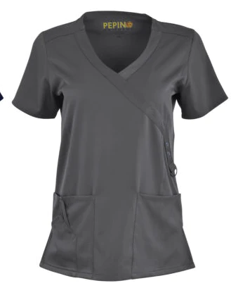 Pepino Uniforms Mock Wrap Top