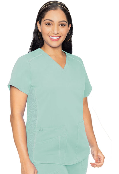 Med Couture Touch V-Neck Shirttail Scrub Top