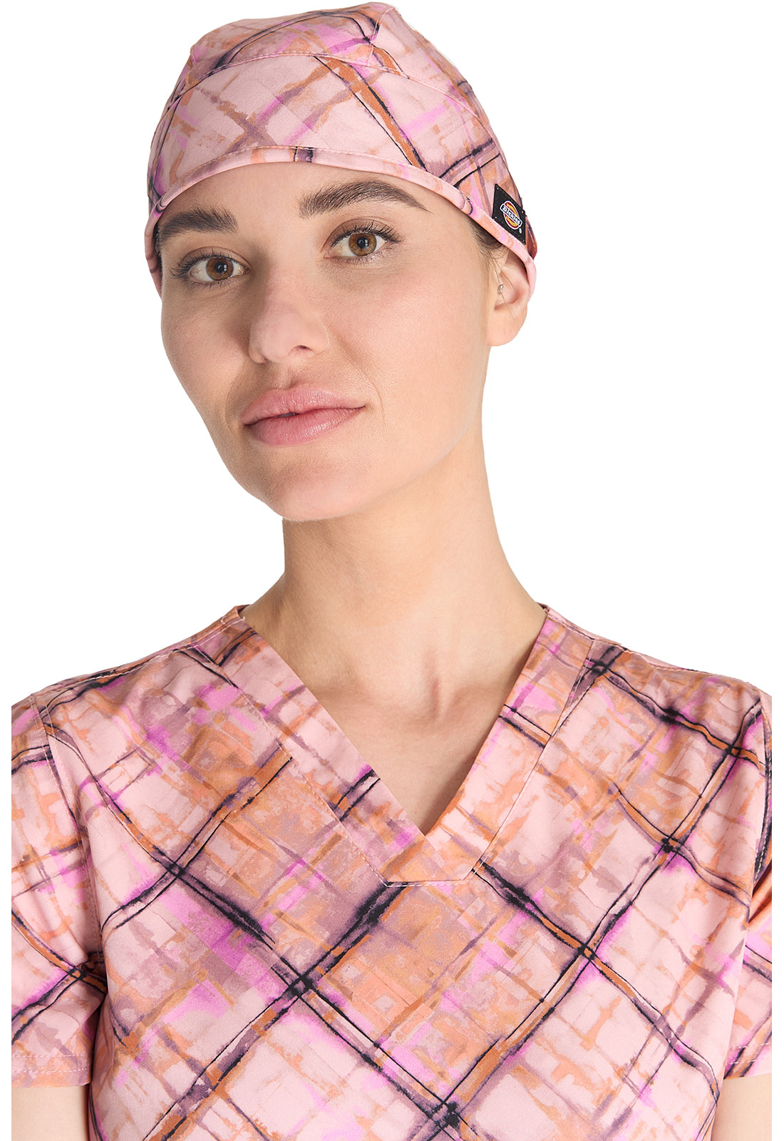 Dickies Prints Unisex Paint By Plaid Scrub Hat