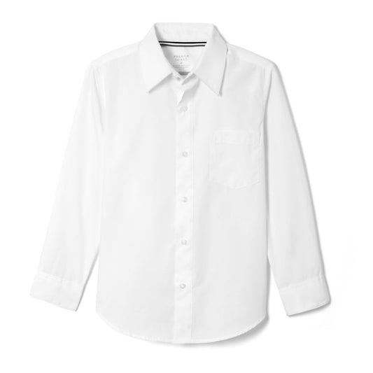 French Toast Boys Long Sleeve Poplin Dress Shirt