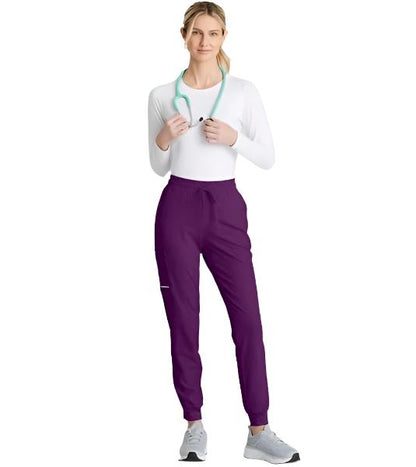 Pantalones de chándal de tiro medio de la marca Skechers Tall Theory