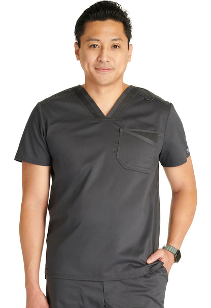 Haut d'hôpital à col en V et à empiècement Cherokee Workwear Revolution pour homme