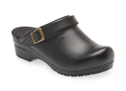 Sanita Black Ingrid Open Back Shoes