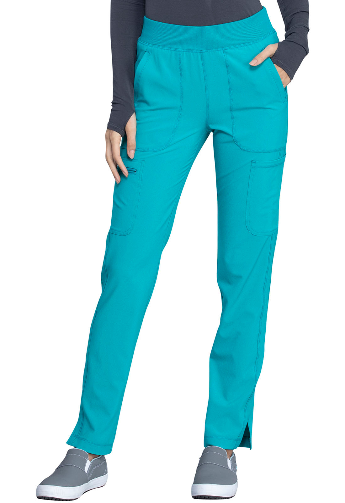 Cherokee Infinity Tall Mid Rise Tapered Leg Pull-on Pants