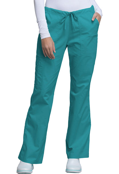 Pantalones de trabajo Cherokee Workwear Core Stretch Tall con cordón ajustable en oferta