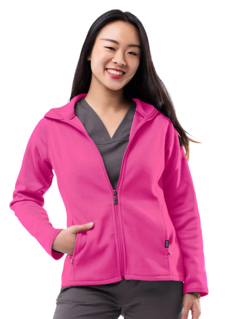 Clearance Adar Pro Performance Bonded Fleece Scrub Jacket