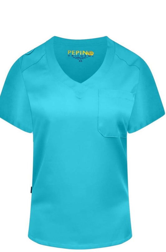 Blusa médica con un bolsillo y cierre por dentro de Pepino Uniforms