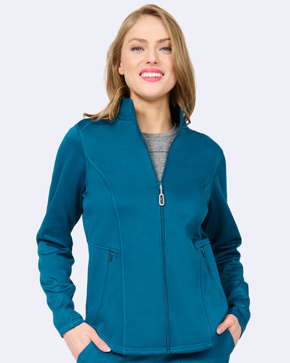 Ava Therese Megan Bonded Fleece Scrub Jacket