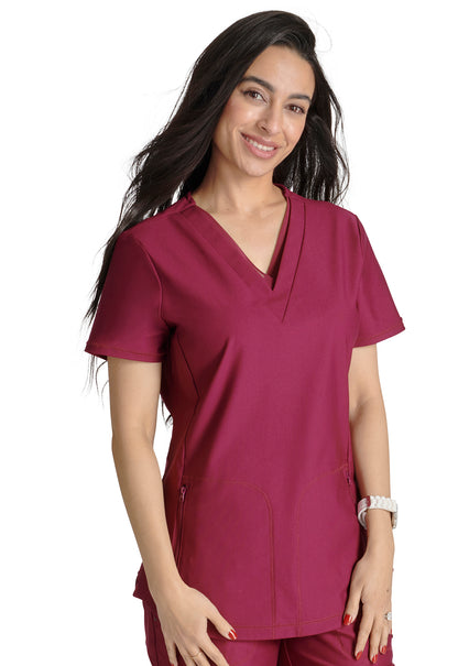 Cherokee Form Double V-Neck Scrub Top