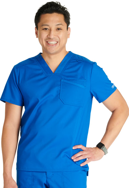 Haut d'hôpital à col en V et à empiècement Cherokee Workwear Revolution pour homme